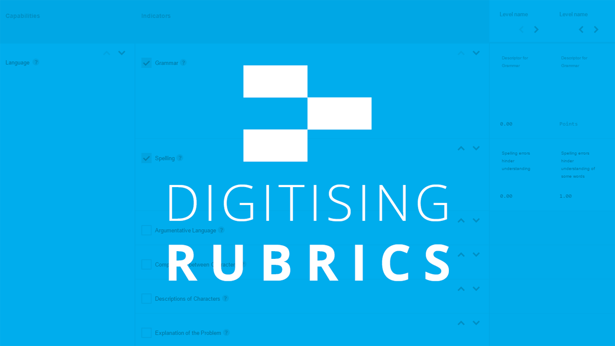 Schoolbox founder James Leckie presents ‘Digitising rubrics’.