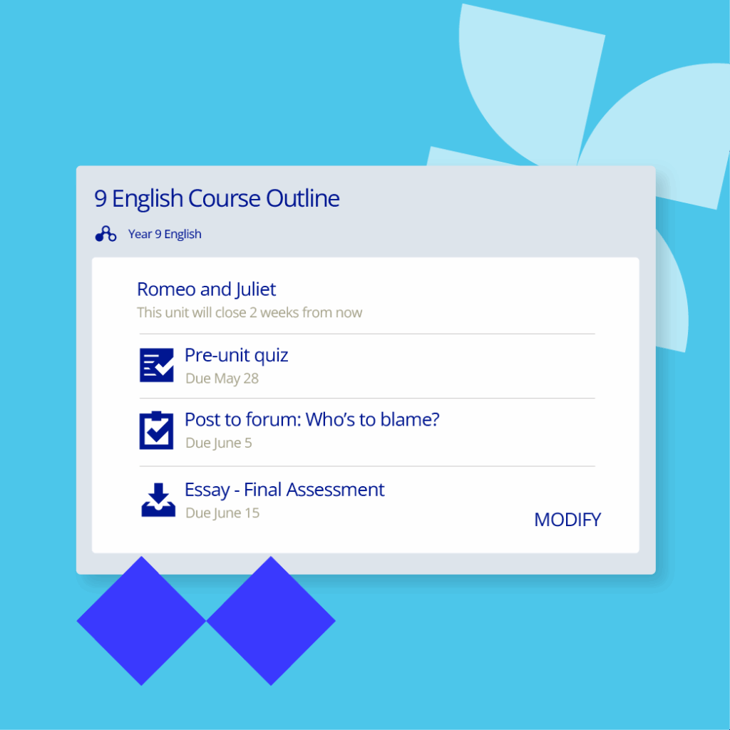 LMS Smart scheduline for content and activities
