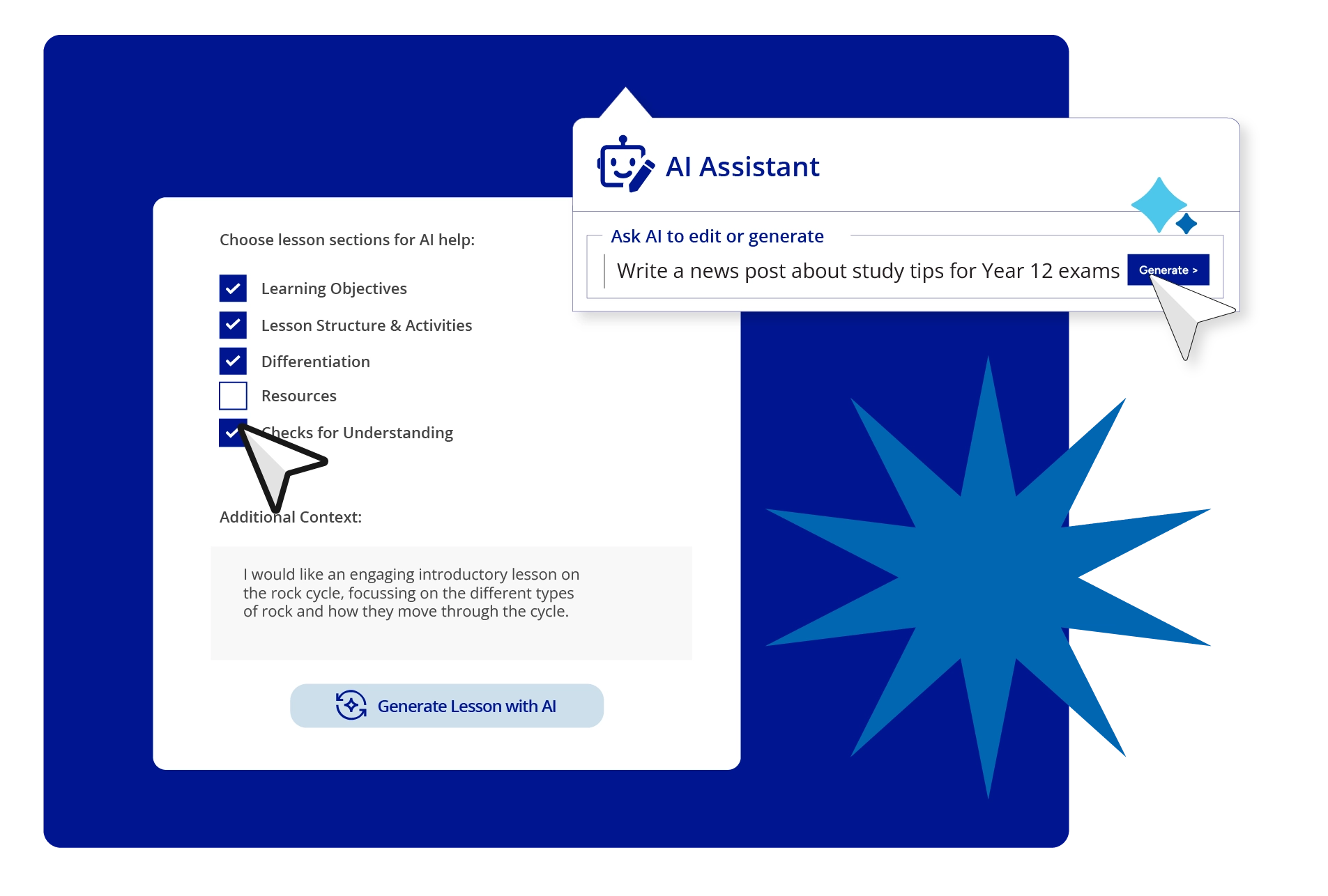 AI Assistant in the Schoolbox platform