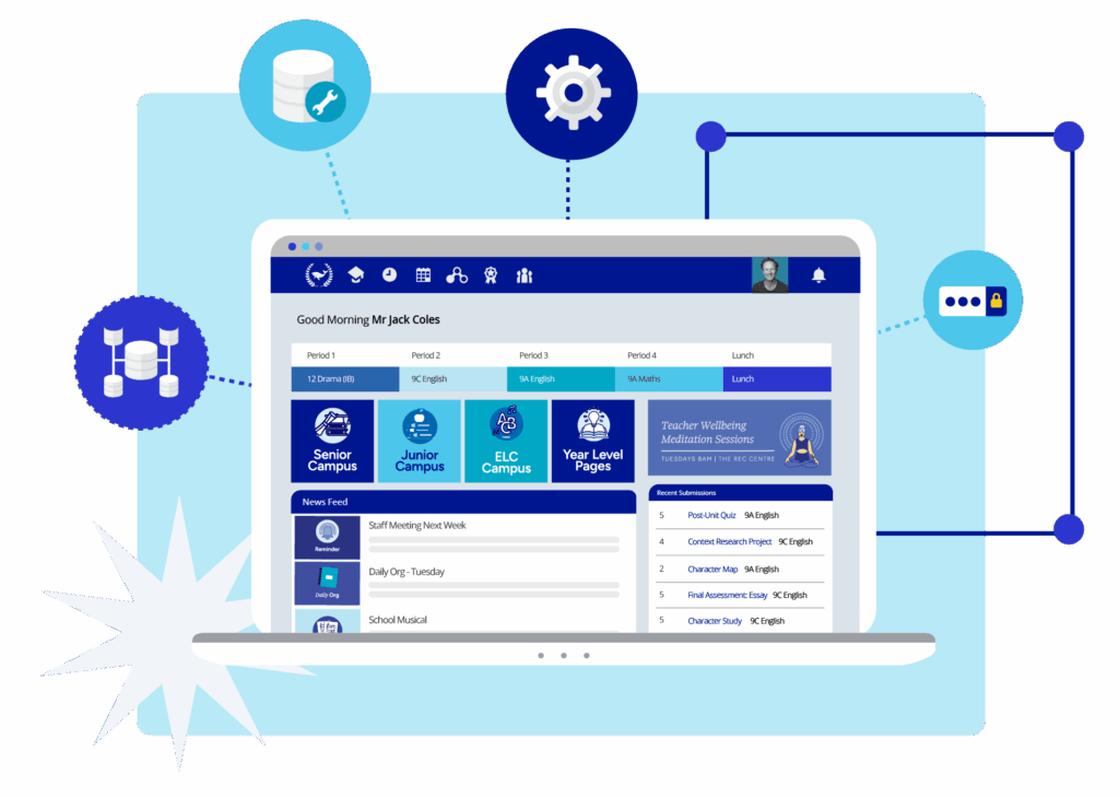 Intuitive Schoolbox UI and dashboard