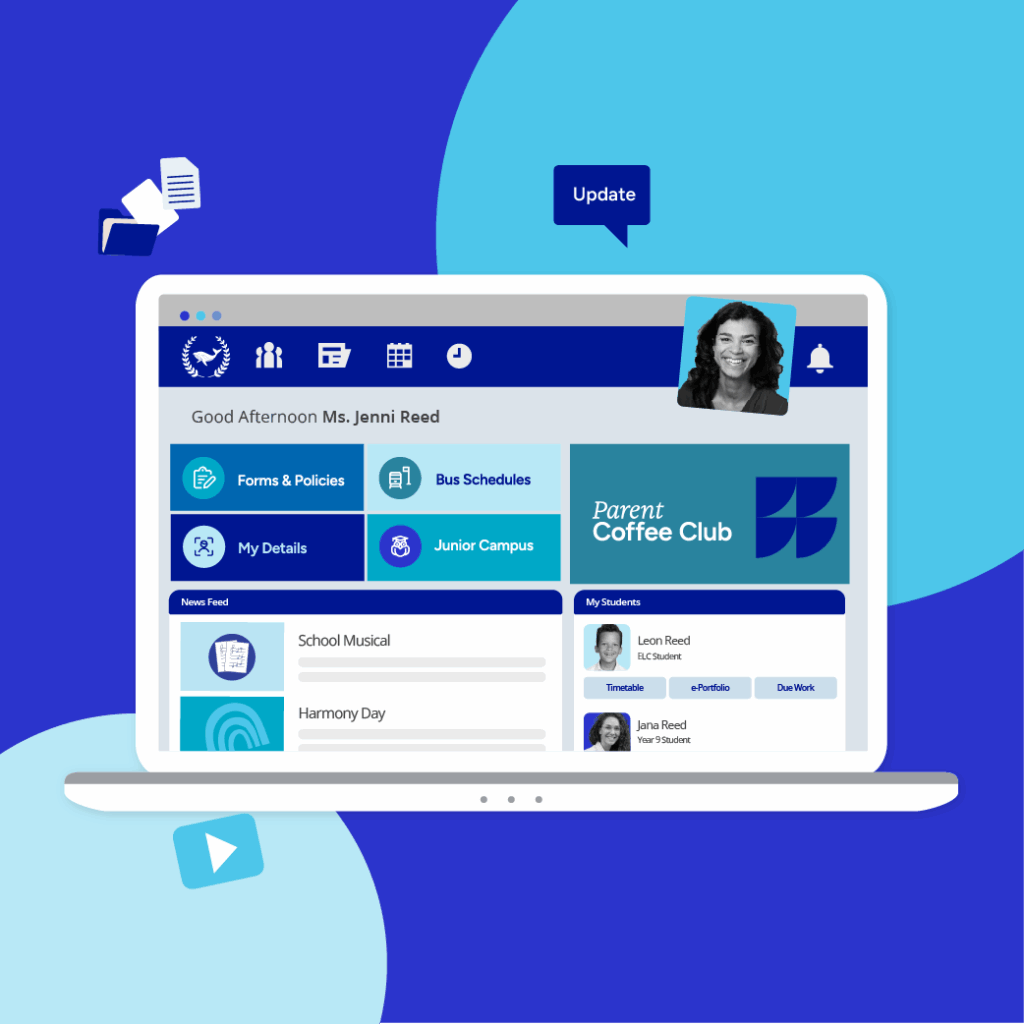 Website Imagery JuniorSchools Live parent dashboard