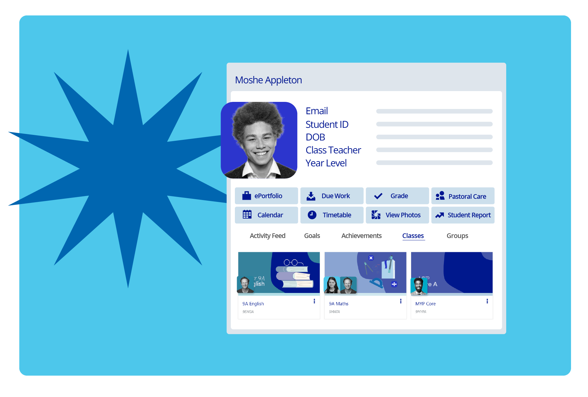 From classes to enrolments, student data is seamlessly synced from Veracross to Schoolbox.