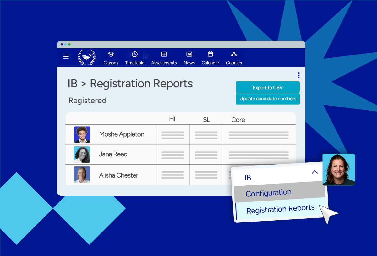 Schoolbox IB exam registration